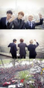 JYJ, 페루방문 공항-호텔 약3000명 인파 "놀라운 인기"