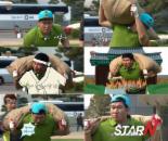 '우리가간다' 박효준, 양털부대 어깨에 메고 '한몸된듯'