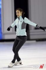 [포토] 김연아 '마지막 아이스쇼 앞두고'