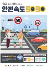 도시부 최고속도 시속 50㎞, 얼마 안 남았다