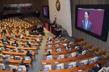 국회 본회의 비교섭단체 대표발언하는 한선교