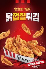 '원조가 돌아왔다' KFC, 닭껍질튀김 정규 메뉴 출시