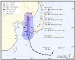 강한 바람 비 동반 태풍 하이선 이동경로는?