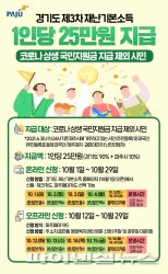 파주시 재난기본소득 10월1일 접수…상위12%