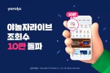 야놀자의 라이브커머스 '야놀자라이브' 10만 조회수 돌파