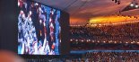 '붉은 마스크' 시진핑, 베이징올림픽 폐막식 등장