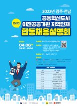 광주·전남혁신도시 공공기관 합동채용설명회 열린다
