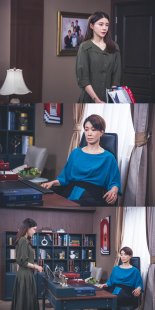‘황금가면’ 차예련-나영희, 상반된 표정 속 긴장감 감도는 두 사람! ‘현대판 신데렐라’와 ‘철의 여왕’의 대면