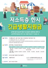 평택시, 저소득층 '한시 긴급생활지원금' 27일부터 지급