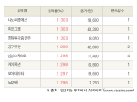 [fnRASSI]오늘의 상한가, 나노씨엠에스 30.0% ↑