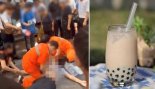 버블티 마시다 또...중국서 갑자기 쓰러진 소년 기도 막혀 사망