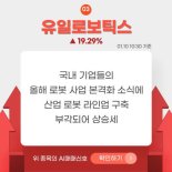 1월 10일 오전장 급등종목은? - 티라유텍, 소니드, 유일로보틱스...