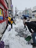 강릉지역 폭설...시청 전 직원 투입 제설 작업 '구슬땀'