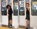 지하철 문 사이에 몸 끼워넣고 웃긴 표정..日 '지하철 문막' 민폐 논란