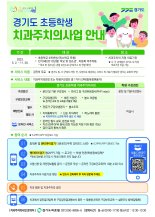 경기도, 초등 4학년 대상 '치과주치의사업 시행'