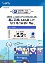 '최고 연 5.5%' 적금 나왔다...우리은행 '우리 퍼스트 정기적금' 출시