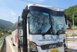 [종합2]  홍천서 수학여행 버스 7중 추돌 사고…경찰, "버스운전사가 졸음운전"