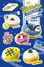 크리스피크림 도넛, 여름의 맛 혹은 수영장의 맛 도넛 5종 출시