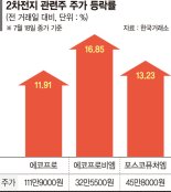 ‘황제주’ 굳힌 에코프로… 2차전지주 쾌속 질주