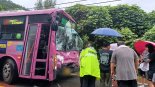 순천서 잼버리 대원 38명 탄 버스 교통사고..3명 경상