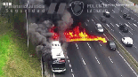 [영상] 순식간에 고속도로 5차선 덮친 불길.. 아르헨 버스 화재, 한명도 안다쳤다