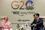 尹, 방글라데시 총리와 정상회담…"인프라 건설 지원 확대할 것"
