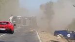 '페라리'와 '람보르기니' 추돌로 화재 발생..탑승자 2명 사망