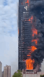 중국 42층 건물 집어삼킨 '이것'..13달 만에 밝혀진 화재 원인[영상]