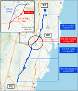 국도7호선 청량~옥동 신설도로 19일 개통