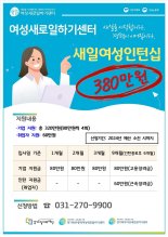 경기도일자리재단, '새일여성인턴' 참가자 모집...최대 380만원 지원
