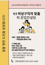 의왕시, 29일까지 '여성 취창업 컨설팅' 참여자 모집