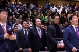 尹, 3·1운동 기념 예배 참석 "자유 번영에 한국 교회 있어"