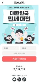 보훈부, 게임형 콘텐츠 '대한민국 만세대전' 캠페인