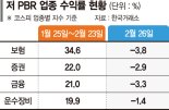 '밸류업' 실망매물 저PBR주 동반 급락