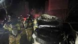 아파트 주차장서 '차박'하다 부탄가스 폭발..화재로 60대男 화상