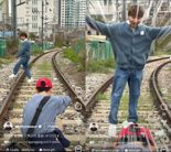 '초통령' 유튜버 도티, 철도 선로서 사진 촬영 '논란'.. 결국 사과