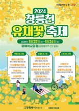 창릉천 물길 따라 유채꽃 향연…고양시, 창릉천 유채꽃축제 개최