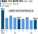 "남는 게 없네" 가계 여윳돈 月100만원 턱걸이 [돈줄 마르는 서민경제]