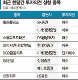 하락장에 투자의견 오른 종목 '단비' 될까