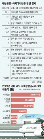 3사 통합 LCC 출범땐 제주항공 제치고 업계 1위로[대한항공-아시아나 합병 사실상 마무리]