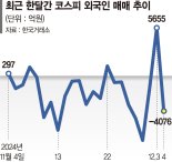 한달간 4조 판 외국인… 불확실성에 '코리아 디스카운트' 증폭 [계엄사태 후폭풍 금융 안정 최우선]