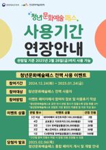 청년문화예술패스 발급률 79.8%..내년 2월말까지 연장
