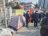 [르포]장기전 대비해야지... 텐트, 담요로 무장한 시위대