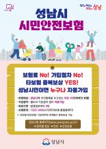 성남시, 시민안전보험 갱신 가입...최대 2000만원 보장