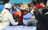 린샤오쥔, 쇼트트랙 500m 金 눈물 펑펑 ... 한국 박지원은 은메달 [하얼빈AG]