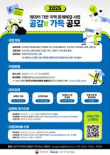 한국지역정보개발원, 데이터 기반 지역 문제해결 사업 '과제 공모'