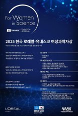 로레알코리아, '한국 로레알-유네스코 여성과학자상' 공모