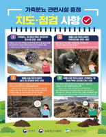 '가축분뇨 합동점검' 다음달 1일부터 실시.. "환경오염 방지"