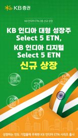 KB증권, ‘KB 인디아 ETN’ 2종 신규 상장