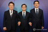 김경수·김동연·이재명, 광주서 합동연설회...호남지역 공약 앞세워 지지 호소